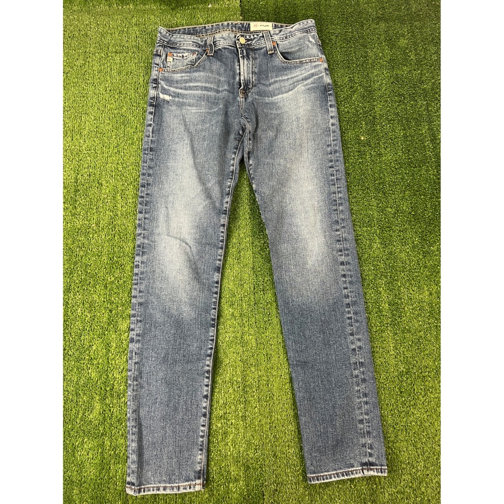 AG Adriano Goldschmied Dylan Slim Skinny Jeans Mens 32x33 Medium Wash Blue Denim